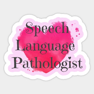 Speech Pathologist Heart Sticker